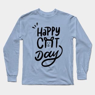 Happy Cat Day Long Sleeve T-Shirt